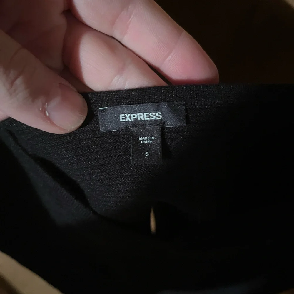 Express Elegant Black Knit Top - Picture 3 of 3